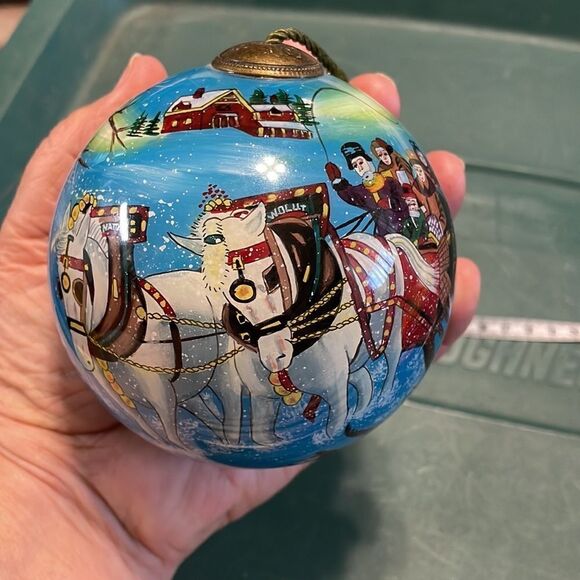 Ne 'Qwa Art Christmas Ornaments ,Winter Sleigh Ride" ,Designer Steve Sherwood - Picture 7 of 7